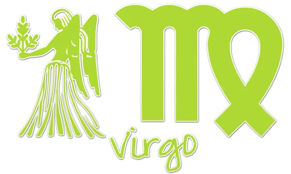 Virgo Signs - Lime Sticker — Stock Photo, Image