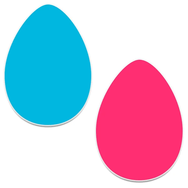 Blue & Pink Easter Eggs — Stock Photo, Image