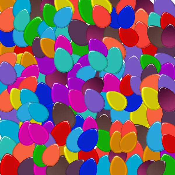 Colorful Easter Egg Collage Background — Stock Photo, Image