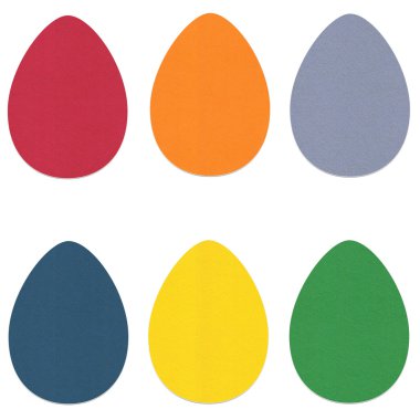 Felt Easter Eggs Set 2 clipart