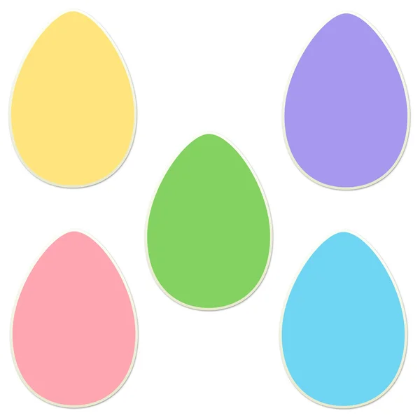 Set di adesivi uovo di Pasqua — Foto Stock
