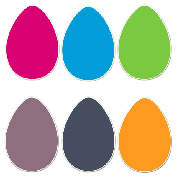 Set di adesivi per uova di Pasqua 4 — Foto Stock