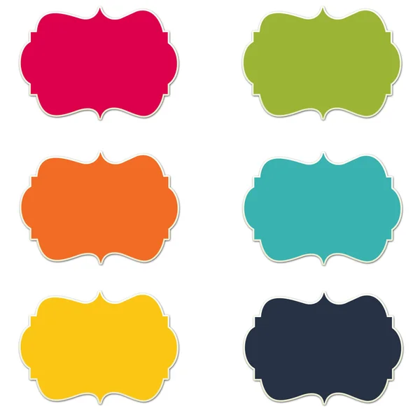 Conjunto de molduras coloridas 1 — Fotografia de Stock