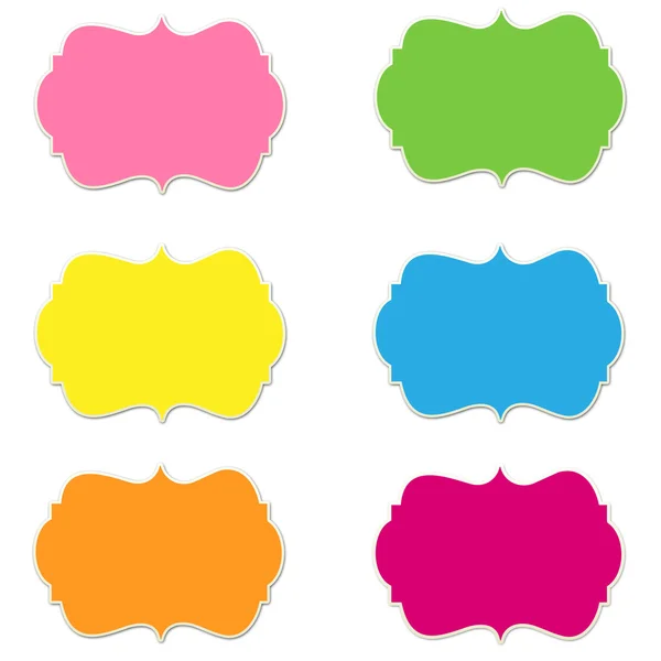 Conjunto de molduras coloridas 2 — Fotografia de Stock