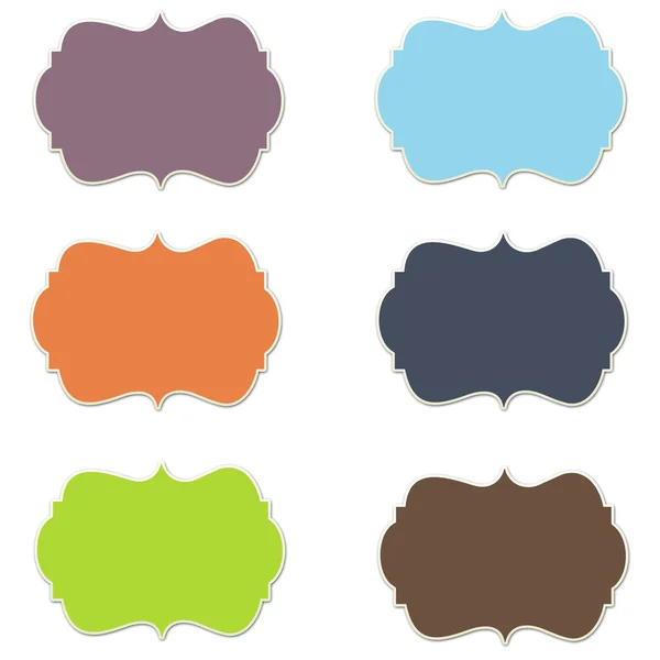 Kolorowe ramki zestaw 4 — Zdjęcie stockowe
