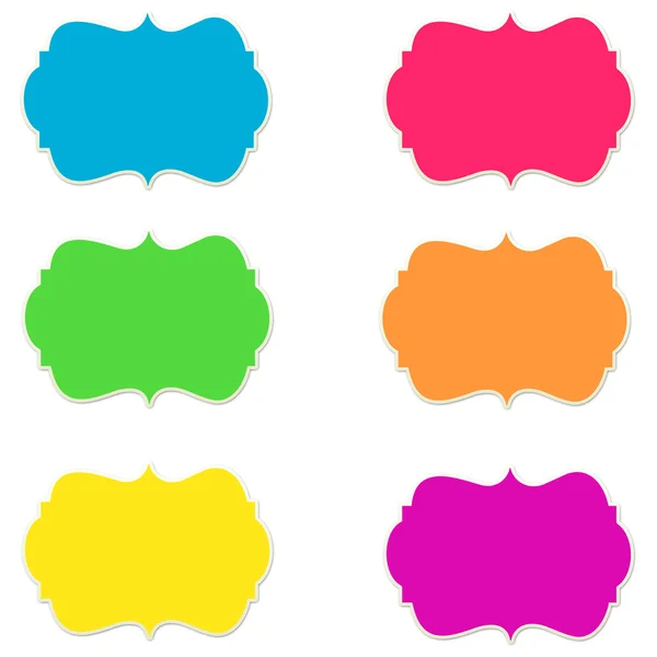 Kolorowe ramki zestaw 5 — Zdjęcie stockowe