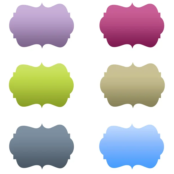 Set di cornici colorate 6 — Foto Stock