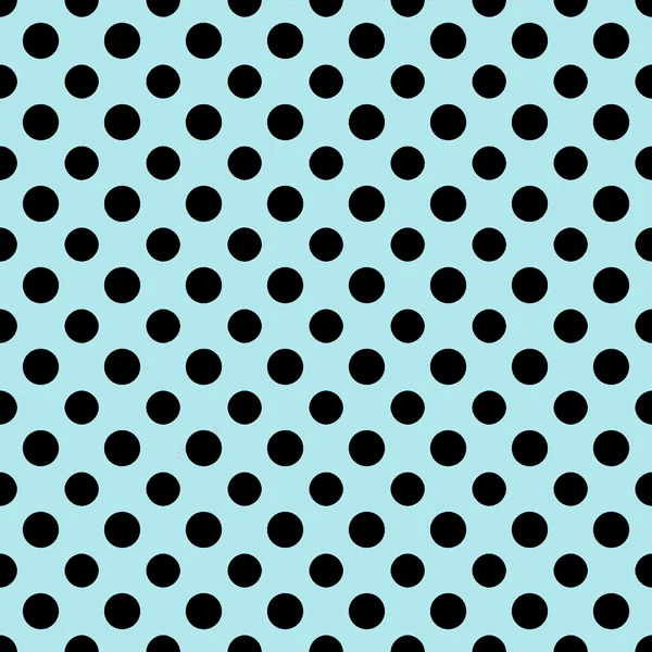 Papel Polkadot azul claro y negro — Foto de Stock