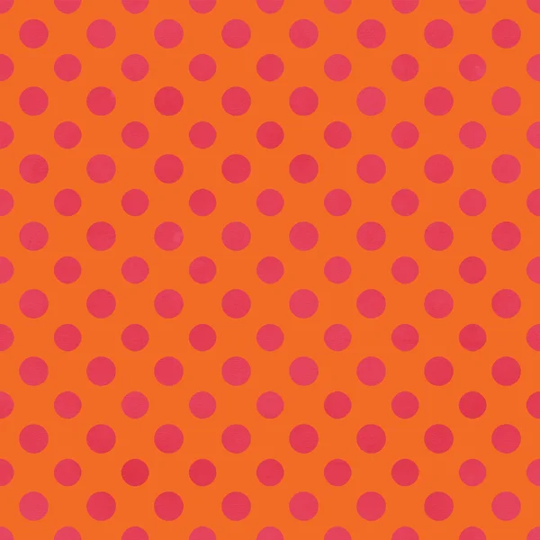 밝은 오렌지 & 핑크 Polkadot 종이 — 스톡 사진