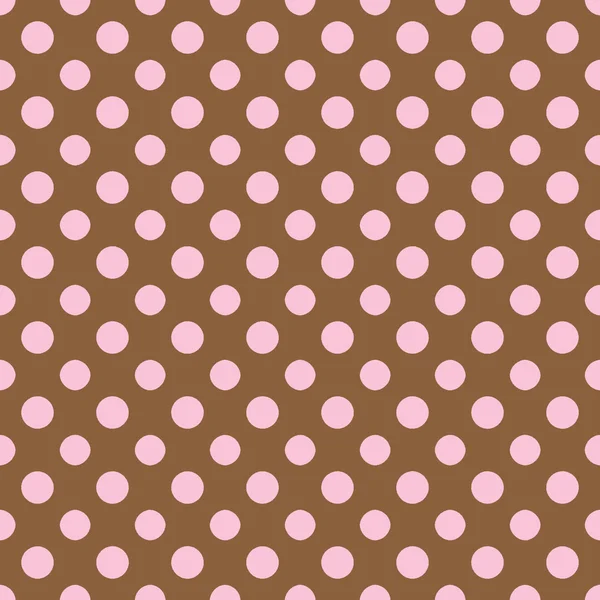 브라운 & 라이트 핑크 Polkadot 종이 — 스톡 사진