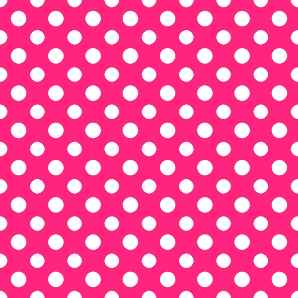 Papel Polkadot rosa e branco quente — Fotografia de Stock