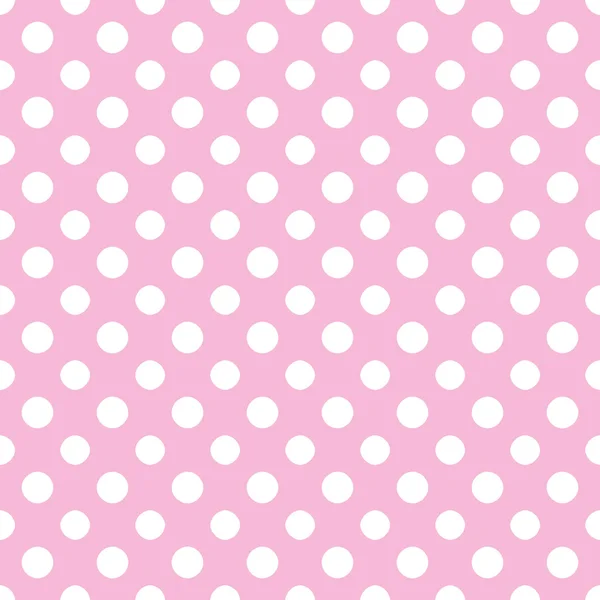 Helles rosa & weißes Polkadotpapier — Stockfoto