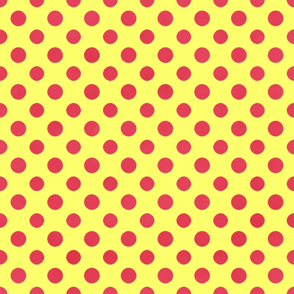 Carta Polkadot gialla e rosa — Foto Stock