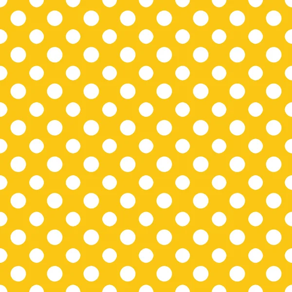 Papel Polkadot amarelo e branco — Fotografia de Stock