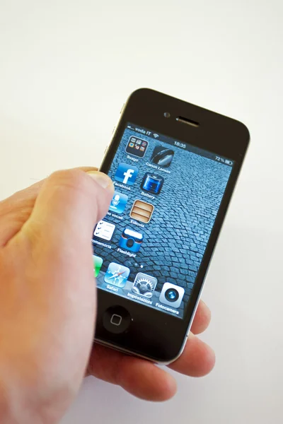 Pantalla táctil Apple Iphone 4 Imágenes de stock libres de derechos