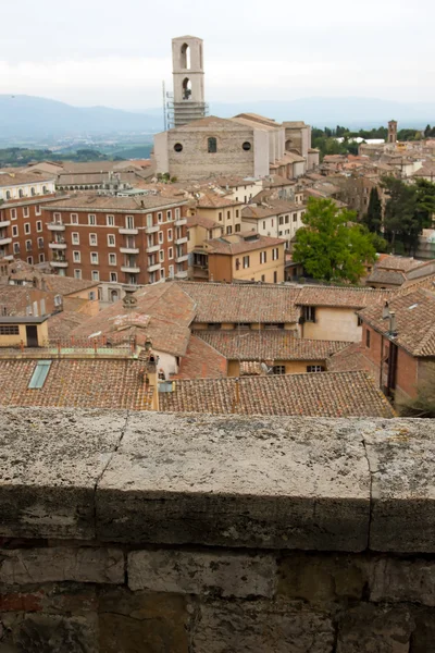 Vista panorámica de la ciudad de Perugia — Foto de Stock
