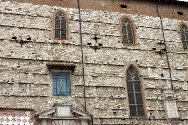 Palácio histórico no centro de Perugia — Fotografia de Stock