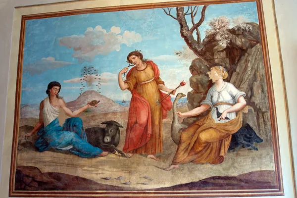 A painting in the Art Gallery of Assisi — Stock Photo, Image