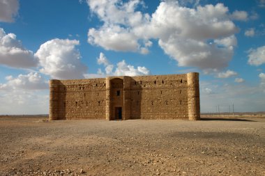 Kaharana desert castle in Jordan clipart