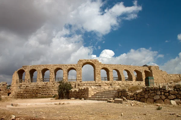 El antiguo Jerash. Ruinas de la ciudad greco-romana de Gera en Jordania —  Fotos de Stock