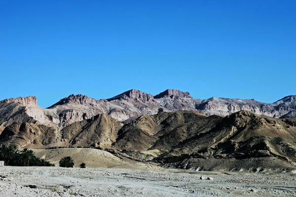 Montañas del desierto rocoso de Tozeur — Foto de Stock