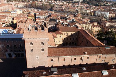 Verona 'nın İtalya' daki hava görüntüsü