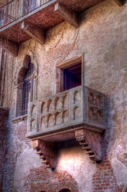 View of Balcony of Juliet in Hdr clipart