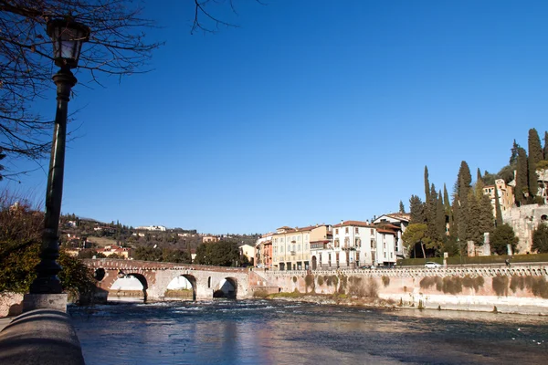Fiume Adige, Verona — Foto Stock