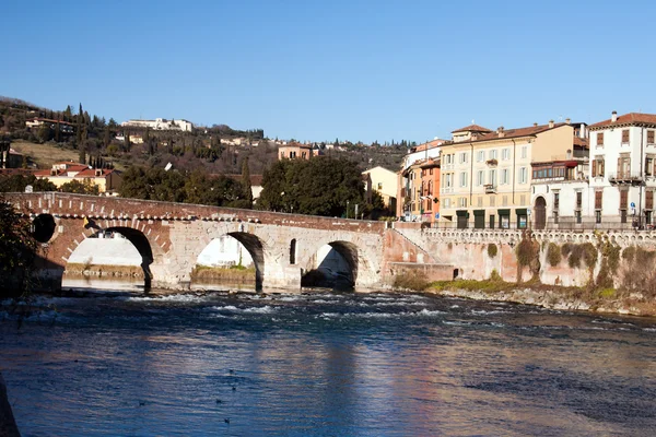 Adige River, Verona — Stock Photo, Image