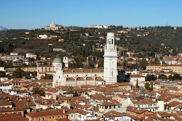 Luftaufnahme von Verona in Italien — Stockfoto