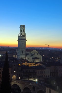 Verona günbatımı havadan görünümü