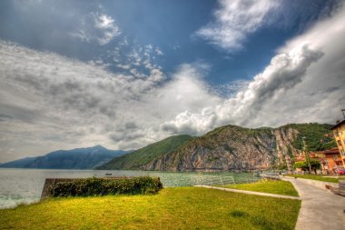 View of Lake Iseo in Hdr clipart