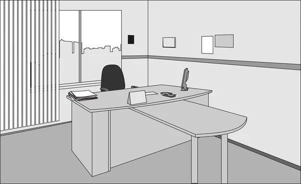 Офисный стол — стоковое фото
