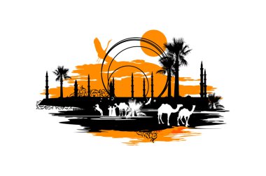 Camels clipart