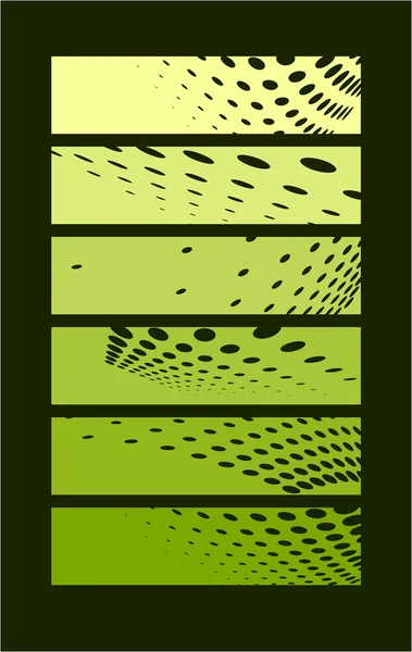 Темно-зеленый прямоугольник с кругами внутри — стоковый вектор