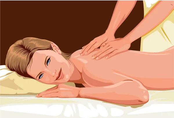 Massage, massage — Image vectorielle