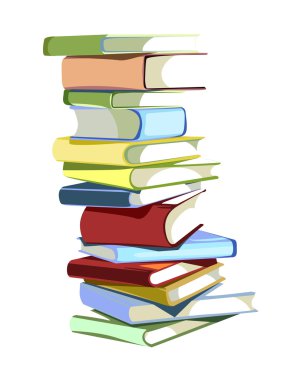 Stack of books clipart