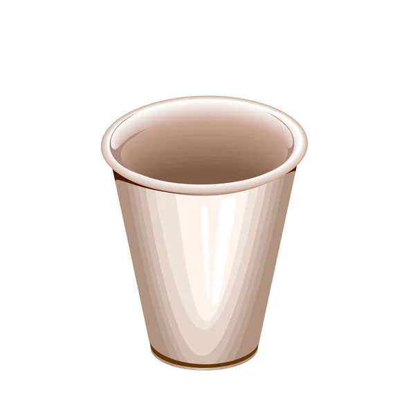 Una taza de café blanco en blanco — Archivo Imágenes Vectoriales