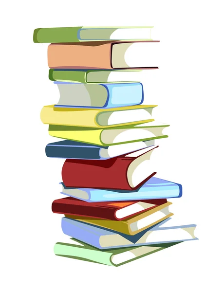 Bücherstapel — Stockvektor