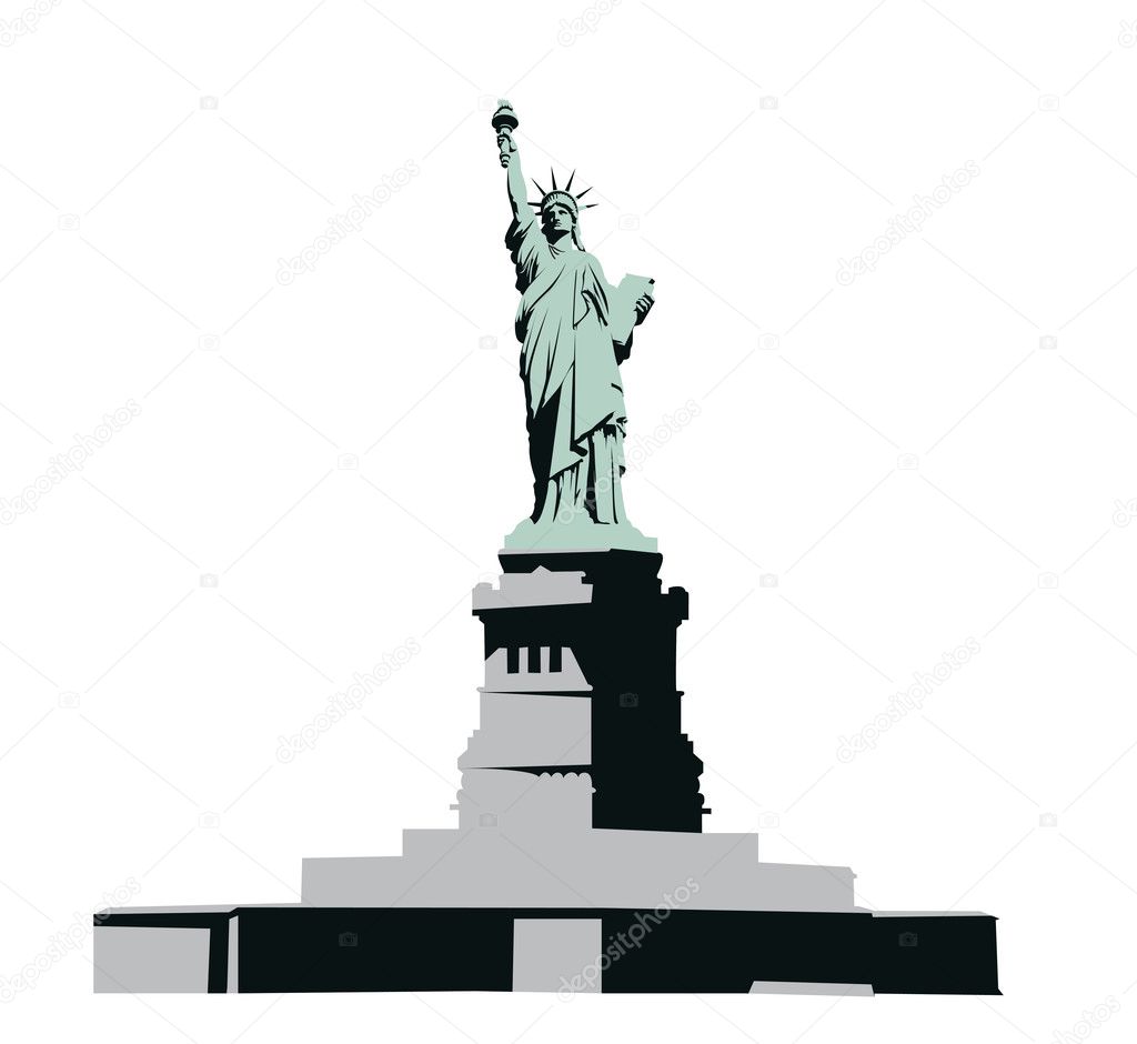 Statue of Liberty on the monument