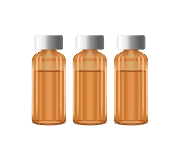 Três frascos de medicamento — Fotografia de Stock