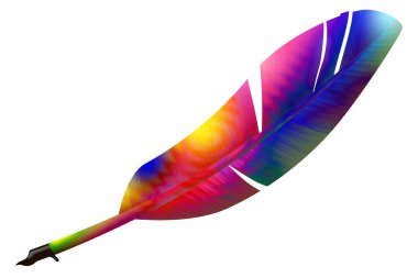 COLOUR FEATHER clipart