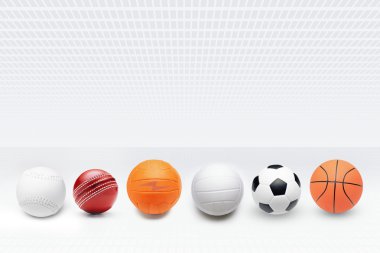 Sports balls clipart