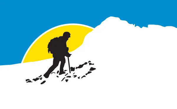 Logo montagna di ghiaccio — Foto Stock