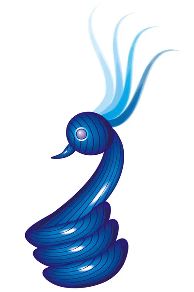 Peacock ansikte logotyp — Stockfoto