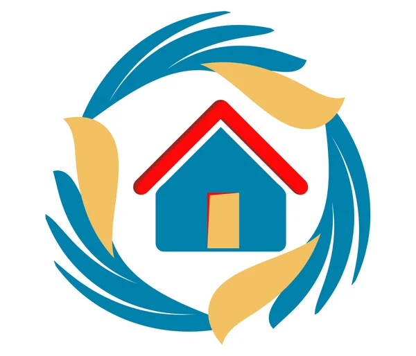 Logo dom — Zdjęcie stockowe