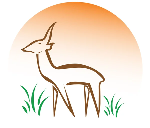 Logotipo de veado — Fotografia de Stock