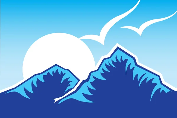 Logo colinas — Fotografia de Stock