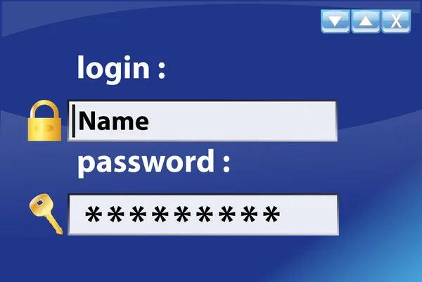 Логин и пароль — стоковое фото