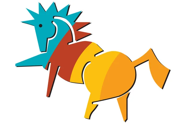 Logo cavallo — Foto Stock
